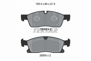 Textar 2519202 - Brzdové platničky -