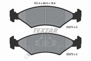 Textar 2537401 - Brzdové platničky -