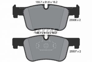 Textar 2550601 - Brzdové platničky -