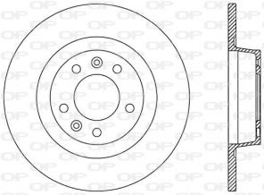 Open Parts BDR2518.10 - Brzdový kotúč -