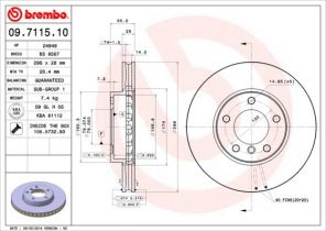 Brembo 09.7115.10 - Brzdový kotúč -