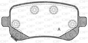 Open Parts BPA1095.02 - Brzdové platničky -