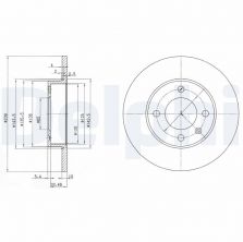 Delphi BG2117 - Brzdový kotúč