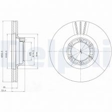 Delphi BG2284 - Brzdový kotúč