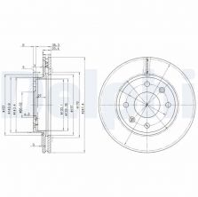 Delphi BG2292 - Brzdový kotúč