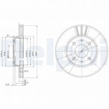 Delphi BG2330 - Brzdový kotúč