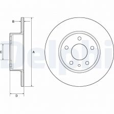 Delphi BG2386 - Brzdový kotúč
