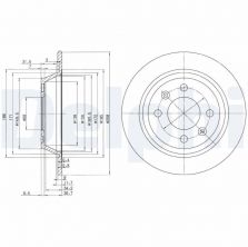 Delphi BG2420 - Brzdový kotúč