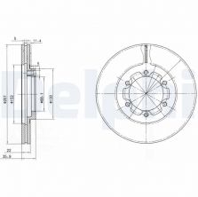 Delphi BG2524 - Brzdový kotúč
