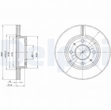 Delphi BG2565 - Brzdový kotúč