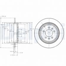 Delphi BG2573 - Brzdový kotúč