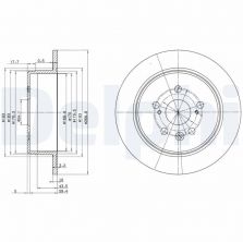 Delphi BG2594 - Brzdový kotúč