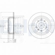 Delphi BG2614 - Brzdový kotúč