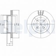 Delphi BG2645 - Brzdový kotúč