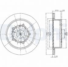 Delphi BG2662 - Brzdový kotúč