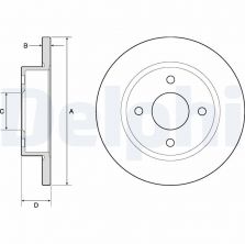 Delphi BG2683 - Brzdový kotúč
