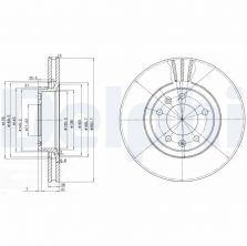 Delphi BG2688 - Brzdový kotúč