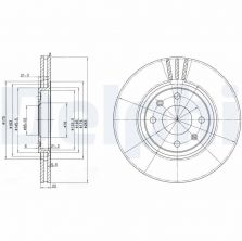 Delphi BG2690 - Brzdový kotúč