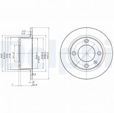 Delphi BG2691 - Brzdový kotúč
