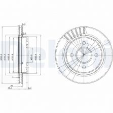 Delphi BG2700 - Brzdový kotúč