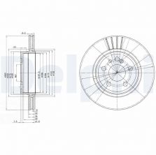 Delphi BG2740 - Brzdový kotúč