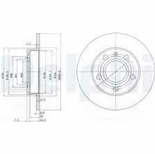 Delphi BG2753 - Brzdový kotúč