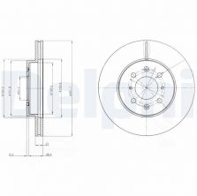 Delphi BG2759 - Brzdový kotúč