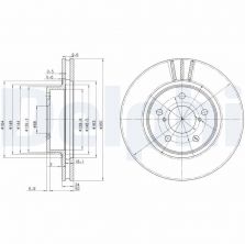 Delphi BG2767 - Brzdový kotúč