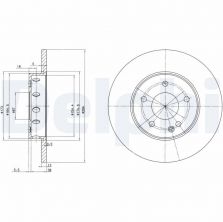 Delphi BG2769 - Brzdový kotúč
