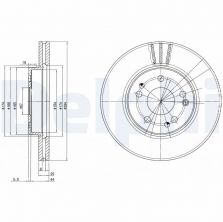 Delphi BG2772 - Brzdový kotúč