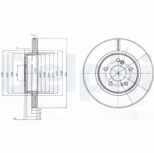 Delphi BG2776 - Brzdový kotúč
