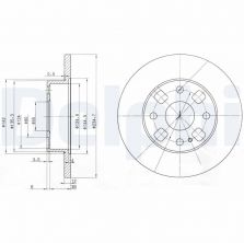 Delphi BG2778 - Brzdový kotúč