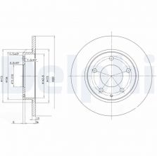 Delphi BG2806 - Brzdový kotúč