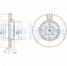 Delphi BG2815 - Brzdový kotúč