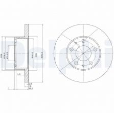 Delphi BG2845 - Brzdový kotúč