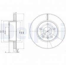Delphi BG2860 - Brzdový kotúč