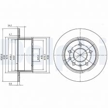 Delphi BG2870 - Brzdový kotúč
