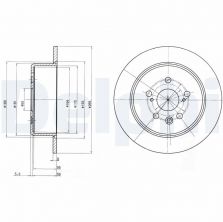 Delphi BG2884 - Brzdový kotúč