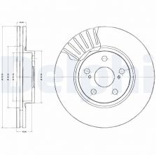 Delphi BG2887 - Brzdový kotúč