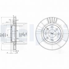 Delphi BG2899 - Brzdový kotúč