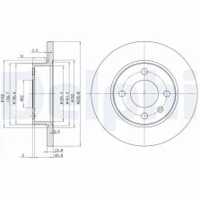 Delphi BG2910 - Brzdový kotúč