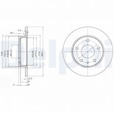 Delphi BG2914 - Brzdový kotúč