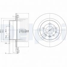 Delphi BG2986 - Brzdový kotúč