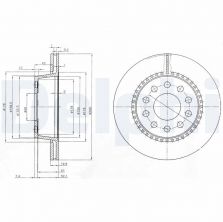 Delphi BG3029 - Brzdový kotúč