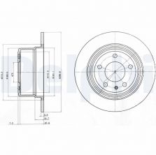 Delphi BG3038 - Brzdový kotúč