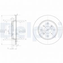 Delphi BG3062 - Brzdový kotúč