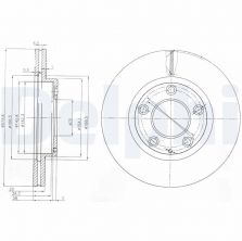 Delphi BG3085 - Brzdový kotúč