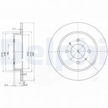 Delphi BG3102 - Brzdový kotúč