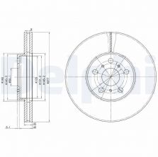 Delphi BG3168 - Brzdový kotúč
