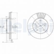 Delphi BG3171 - Brzdový kotúč